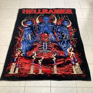Hellraiser Pinhead Fleece Blanket Rare Print